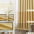 100% Blackout Curtains 84 Inch Length 2 Panels Set - Image 7