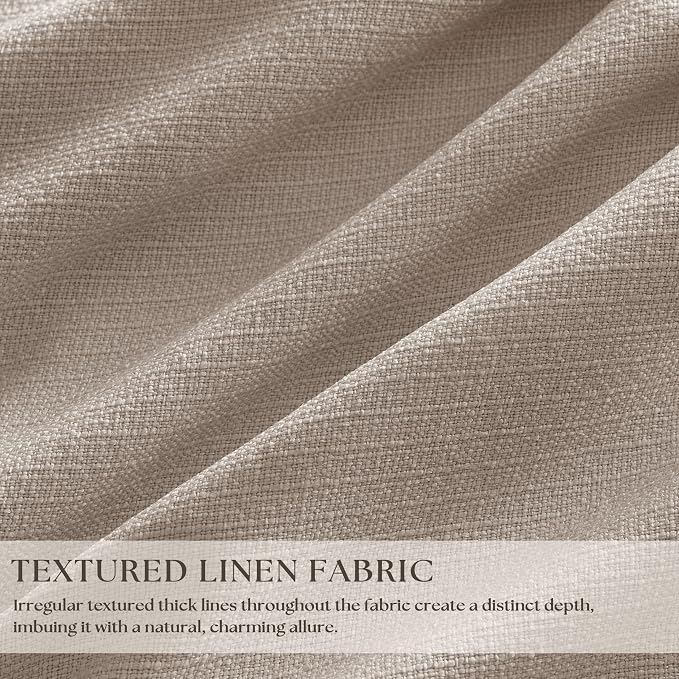 60 Inch Extra Wide 100% Blackout 108 Inch Curtains 1 Panel, Burlywood Birch | - Image 2