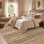 cotiled Boho 10x14 Area Rug for Living Room: Large Moroccan Washable Rug | - Image 5