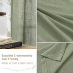 Sage Green 80 inch Linen Curtains - Image 6