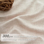 PleatedDrapes Drop Cloth Farm House Tall Curtains - Image 2