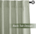 RYB HOME Sheer Curtains 108 inches, Extra Long Floor to Ceiling Curtains | - Image 3