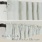 RYB HOME Linen Semi Sheer Curtains - Image 2