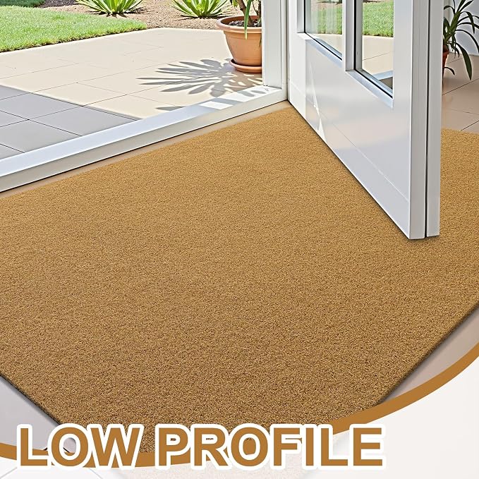 OLANLY Front Door Mat, Low Profile Doormat, Stain and Fade Resistant, - Image 4
