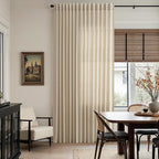 Taupe Burlywood Linen Curtains 80 Inch Length - Image 6
