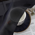 Chyhomenyc Black Sheer Curtains 84 Inches Long 2 Panels | Light Filtering - Image 7
