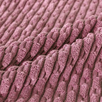 Set of 4 Pink Decorative Throw Pillow Covers 24x24 Inch Corduroy Pillow Covers - Image 5