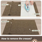 BEQHAUSE Dirt Trapper Door Mat 20" x 48", Non-Slip Washable Doormats, Low - Image 9