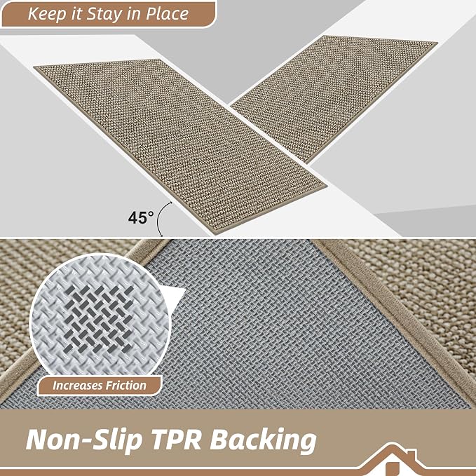 BEQHAUSE Kitchen Runner Rugs 24"x60", Kitchen Mats - Image 4