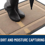 OLANLY Front Door Mat Outside 47x17, All-Season Heavy-Duty Rubber Doormat | - Image 4