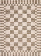 GarveeHome 8x10 Area Rugs Geometric Washable Modern Brown Checkered Rug | - Image 5