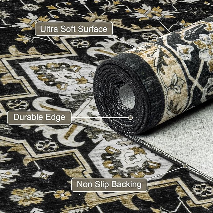 2x3 Area Rugs Living Room: Washable Rug - Image 7