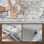 9x12 Area Rugs for Living Room, Large Washable Rug, Dining Room, Low Pile - Image 6