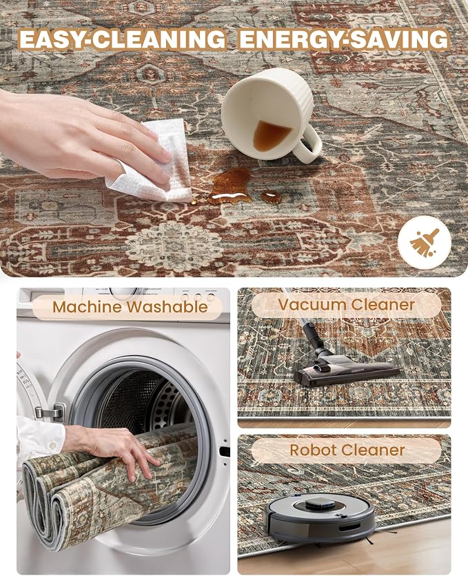 Kitchen Runner Rug Non Slip Washable Rugs 2.5x8, Carpet Runner - Image 8