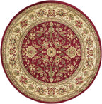SAFAVIEH Lyndhurst Collection 6' Round Red / Ivory LNH212F Traditional Oriental - Image 3