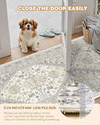 Runner Rug 2x10, Vintage Washable Rugs - Image 6