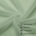 Chyhomenyc Sheer Window Curtains 144 inch Extra Long 2PCS, Airy Scarf Drapes - Image 8