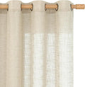 Sheer Linen Curtains 84 Inches Long by LAMIT