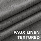 H.VERSAILTEX Linen Blackout Curtains 72 Inches Long 100% Absolutely Blackout - Image 4