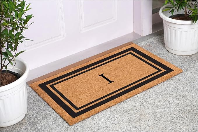Calloway Mills 152962436I Black Border 24" x 36" Monogram Doormat - Image 2