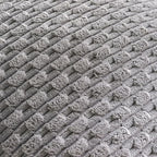 Set of 4 Grey Decorative Throw Pillow Covers 22x22 Inch Corduroy Pillow Covers - Image 5