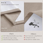 60 Inch Extra Wide 100% Blackout 108 Inch Curtains 1 Panel, Burlywood Birch | - Image 5