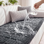 Fixwal Waterproof Flannel Dog Couch Cover, 27.6" x 47", Dark Grey | Integrated by Fixwal