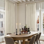 60 Inch Width 102 Inches Long Linen Pinch Pleat Curtains 1 Panel | Light - Image 7
