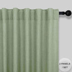 Sage Green Curtains 96 Inches Long - Image 2