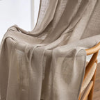 MIULEE Taupe Linen Curtains 52x96 Inch - Image 6