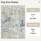 Soalmost Abstract Rug 5x7 Washable Area Rugs - Image 5