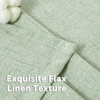 YoungsTex Sage Green Linen Curtains 95 Inch Long - Image 9