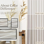 Natural Linen Curtains 108 Inches Long - Image 3
