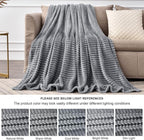 BEDELITE 3D Ribbed Jacquard Grey King Size Blankets - Image 7