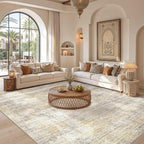 cotiled 6x9 Area Rugs for Living Room: Boho Washable Rug for Dining Room | - Image 5