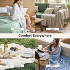 Bedsure GentleSoft 100% Cotton Blanket Full Size - Image 5