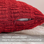 Aegero Pack of 2 Corduroy Decorative Throw Pillow Covers 24x24 Inch - Image 3