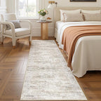 2x7 Runner Rug Non Slip, Washable Hallway Runner Rug, Taupe | Neutral Rugs - Image 3