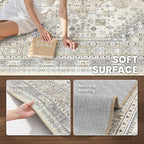 5x8 Area Rugs for Living Room, Large Washable Rug, Dining Room, Low Pile - Image 6