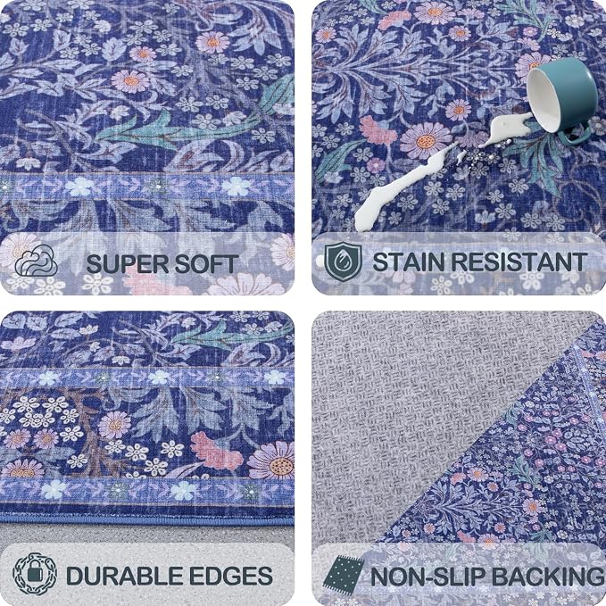 Washable 2' x 6' Runners for Hallways, Non Slip Long Floor Runner for Kitchen - Image 7
