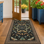 Black Front Door Mat Indoor Entrance Non Slip Washable - Image 6