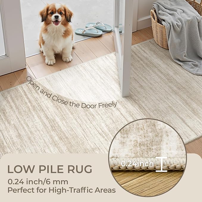 3x6 Runner Rug Non Slip, Washable Hallway Runner Rug, Nursery Room, Soft Runner - Image 6