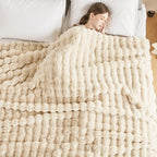 50x60 Inches Ultra-Soft Fuzzy Faux Fur Plush Throw Blanket - Image 4