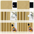 100% Blackout Curtains 84 Inch Length 2 Panels Set - Image 5