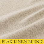 NICETOWN 100% Blackout Beige Linen Curtains 90" Length - Image 6