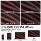 Reddish Brown Linen Blend Light Filtering Back Tab Curtains 108 Inches Long - Image 4