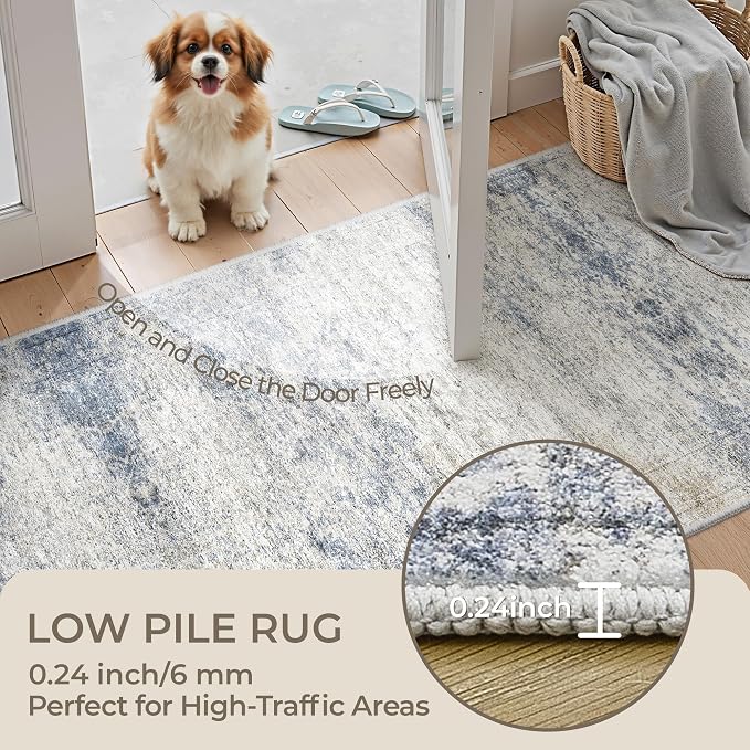 2x7 Runner Rug Non Slip, Washable Hallway Runner Rug, Nursery Room, Soft Runner - Image 6