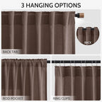 Cappuccino Curtains 63 Inches Long 2 Panel Sets - Image 3