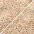2x8 Bedside Area Rugs for Bedroom Soft Fluffy Shag Beige Rug for Hallway - Image 6