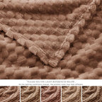 EXQ Home Gentle Soft Fleece Throw Blanket – Cozy Lightweight 3D Imitation - Image 5